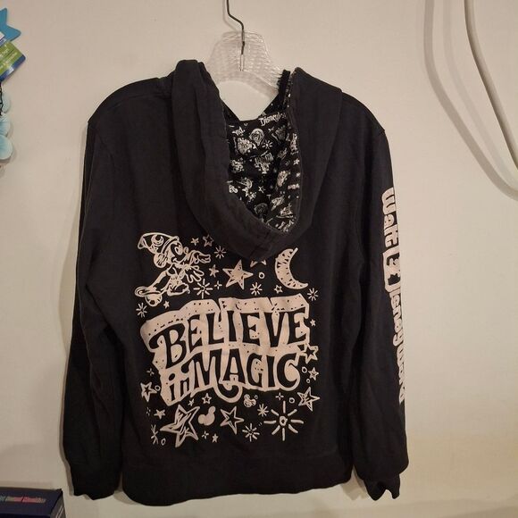 Disney Parks Black Hoodie Jacket WDW - Picture 7 of 10